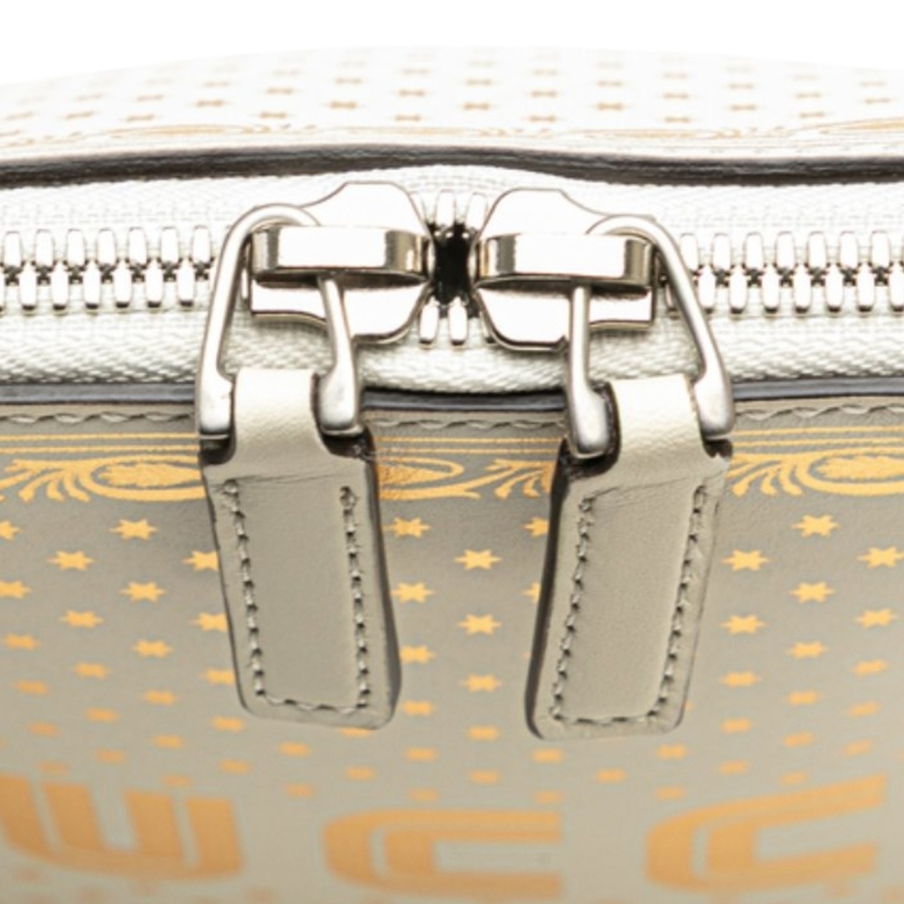Gucci Guccy Sega Mini Dome Crossbody Bag White Gold - Picture 14 of 16
